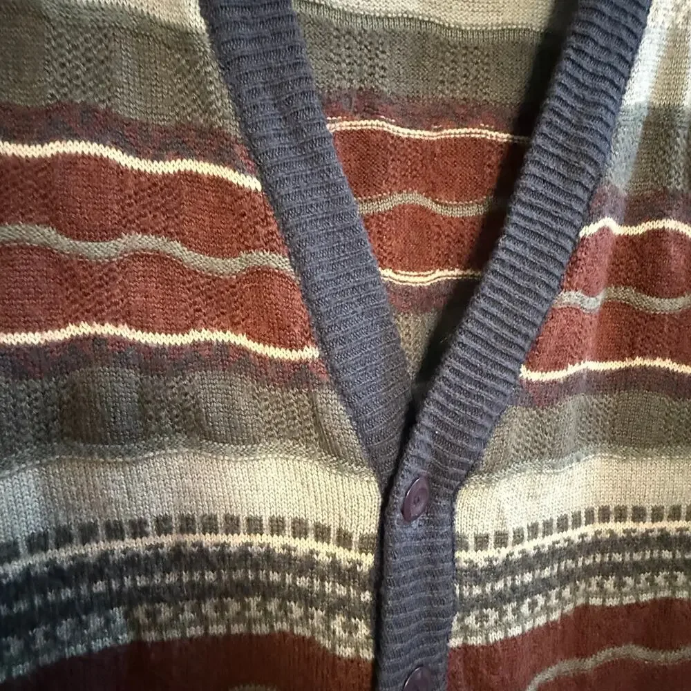 Vintage Expressions Wool Blend Sweater Vest Mens Size Large